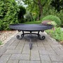 palenisko ogrodowe stalowe 70 cm wzór WĘŻYK